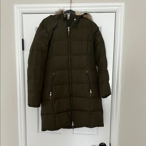 Olive Green Puffer Jacket